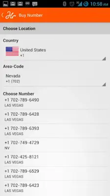 Hushed - Anonymous Calls, SMS android App screenshot 1