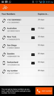 Hushed - Anonymous Calls, SMS android App screenshot 3